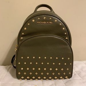 Michael Kors Olive Green Backpack